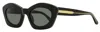 Marni Women's Cat Eye Sunglasses Kea Island Ews Black 53mm In Black