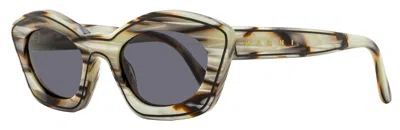Marni Women's Cat Eye Sunglasses Kea Island Quo Starshell 53mm In Gray