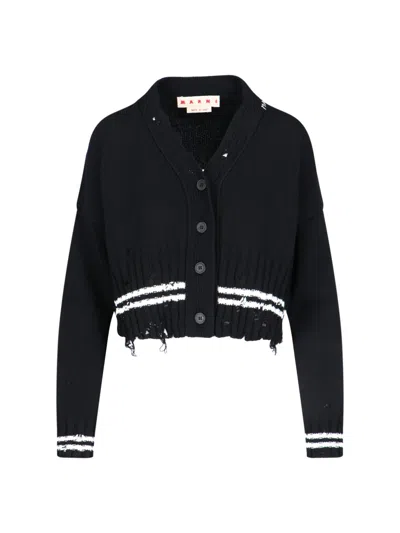Marni Women's Cotton Sweatshirt Sweater In Black