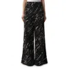 Marni Women's Crayon Flock Stretch Denim Pants In Black