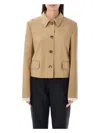 Marni Single-breasted Blazer In Beige