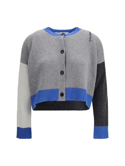 Marni Women Cropped Cardigan In Gray