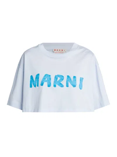 Marni T-shirt In Light Blue