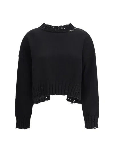 Marni Women Cut-out Sweater In Black