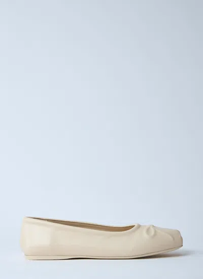 Marni Women's Little Bow Ballerina In Beige