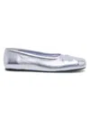 Marni Leather Ballet Flats In Blue