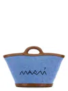 Marni Denim Bucket Bag In Blue