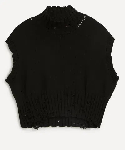 Marni Women's Distressed Cropped Vest