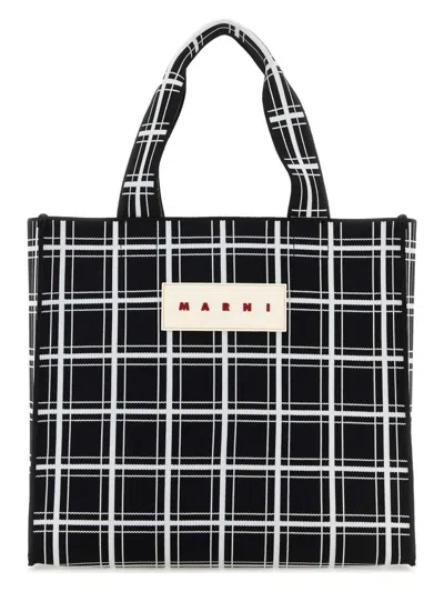 Marni Women's Embroidered Jacquard Shopping Bag In Multi