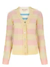 Marni Women's Embroidered Mohair Blend And Wool Blend Cardigan