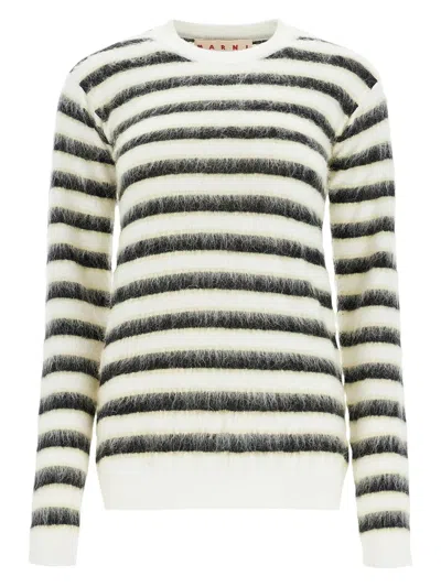 MARNI WOMEN'S EMBROIDERED WOOL SWEATER