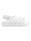 Marni Women's Fb Crisscross Leather Sport Sandals In Lily White