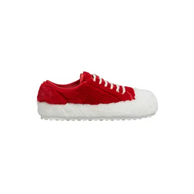 Marni Women's Fluffy Sneakers In Red