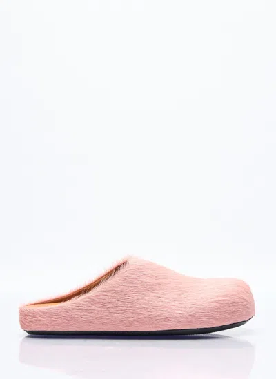Marni Women Fussbett Sabot Mules In Pink
