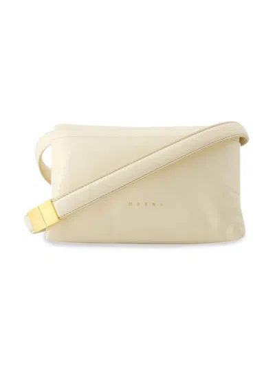 MARNI WOMEN'S PRISMA LEATHER SHOULDER BAG