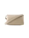 Marni Women's Prisma Small Leather Shoulder Bag In Beige