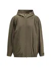 Marni Hooded Bomber Jacket In Green