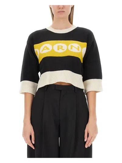 MARNI WOMEN'S JERSEY WITH LOGO