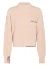 Marni Ribbed Knit Crewneck Dropped Shoulders
