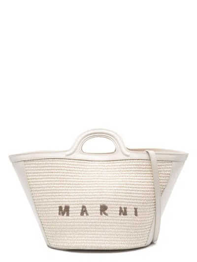 MARNI WOMEN'S LEATHER AND FABRIC STYLISH BAG