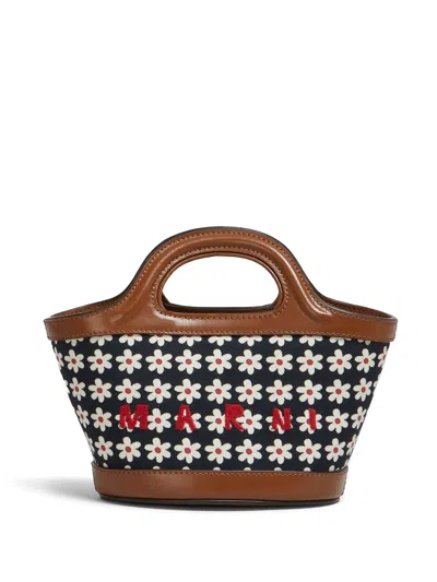 Marni Shopper Mit Blumen-print In Printed