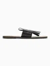 Marni Bambi Square-toe Leather Sandals In Black