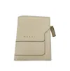 Marni Women's Leather Bifold Wallet In Beige In Gray