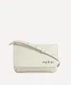 Marni Women's Leather Flap Shoulder Bag In Neutral