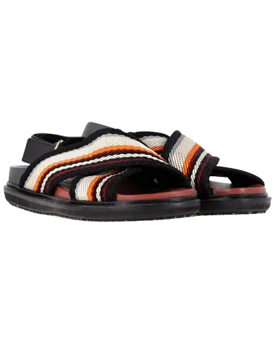 Marni Women's Leather Fussbett Sandal (authentic Pre-loved) In Black