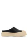 Marni Pablo Leather And Shearling Clog