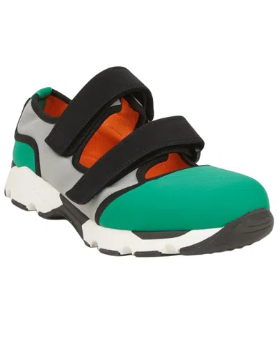 Pre-owned Marni Women's Leather Round Toe Double Strap Sneaker (authentic Pre-loved)