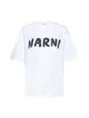 Marni Women Logo Short-sleeved Cotton T-shirt In White