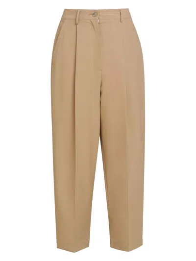 Marni Women's  Beige Wool-blend Pants In 00w74