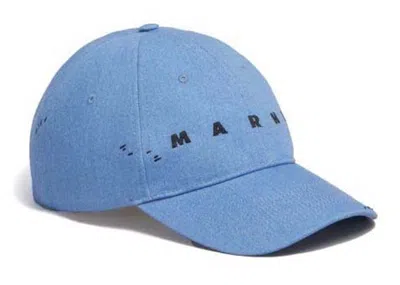 Pre-owned Marni Women's  Logo Cap In Light Blue