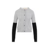 Marni Wool And Cashmere Cardigan In Gray