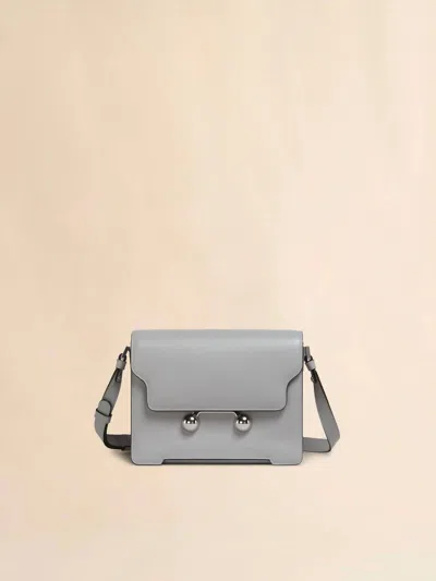 Marni Women's Medium Shoulder Bag In Storm In Blue