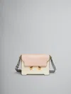 Marni Women's Medium Trunkaroo Shoulder Bag In Camelia/shell/storm In Multi