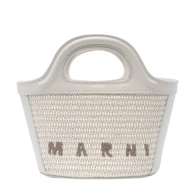Marni Women Micro Tropicalia Bag In White