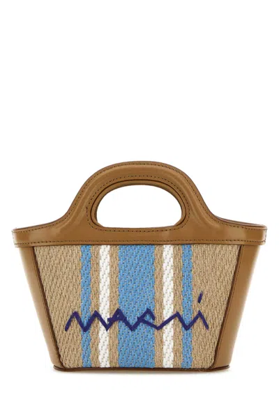 Marni Women Multicolor Canvas And Leather Micro Tropicalia Handbag