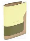 Marni Colour-block Bi-fold Leather Wallet In Mixed Colours