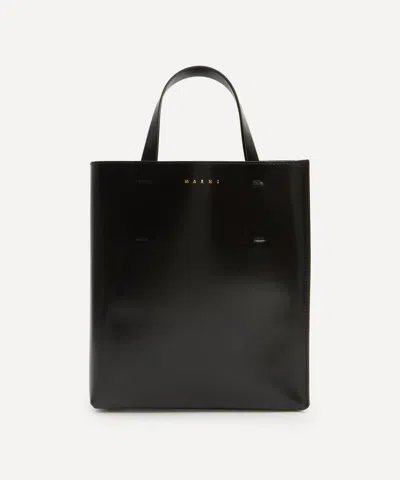 Marni Women's Museo Small Shiny Leather Tote Bag