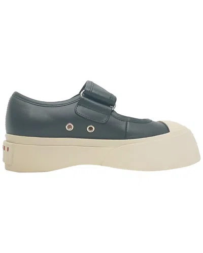 Pre-owned Marni Women's Nappa Calf Leather Pablo Mary-jane Sneaker (authentic Pre-loved) In Multi