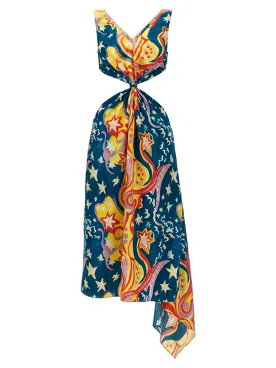 Marni Women's No Vacancy Inn Capsule High Summer Long Dress In Multi