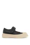 Marni Pablo Mary Jane Nappa Leather Sneakers In Black