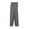 Marni Elastic Waistband Wide Leg Trousers With Side Pockets In Gray