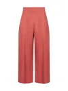 Marni Women Pink Wool Batavia Cropped Trousers In Pink