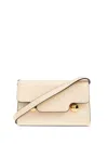 Marni Women's Logo Debossed Shoulder Bag In White