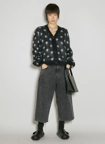 Marni Women Polka Dot Knit Cardigan