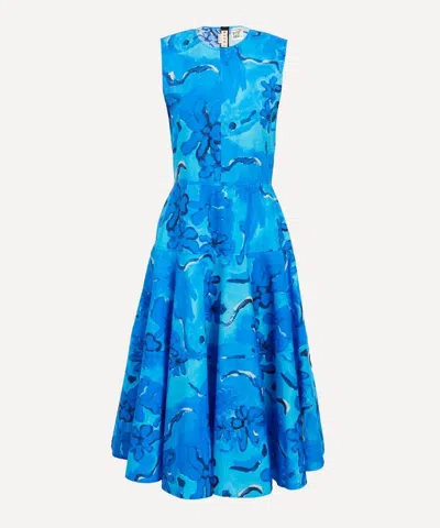 Marni Women's Printed Circle Midi-dress