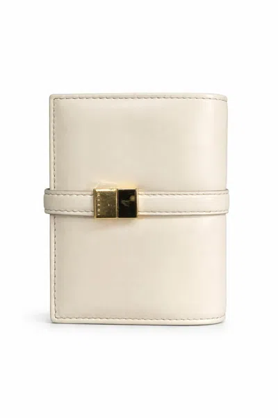 Marni Women's Prisma Billfold Leather Wallet In Lily White In Multi